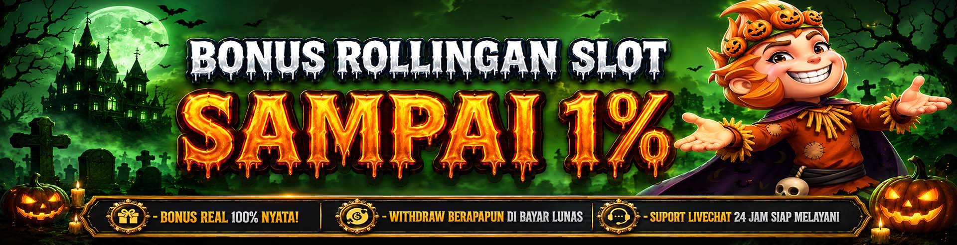 Bonus Rollingan SLOT 1%